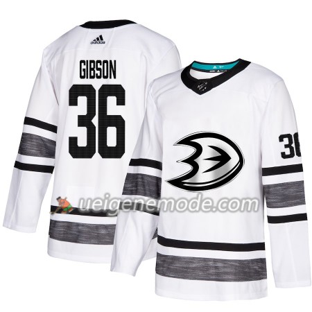 Herren Eishockey Anaheim Ducks Trikot John Gibson 36 2019 All-Star Adidas Weiß Authentic